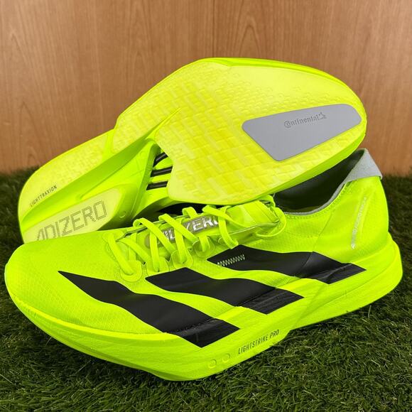 adidas Adizero Adios Pro 4 JR6364 Lucid Lemon Men’s US 12.5 New Without Box main image 4